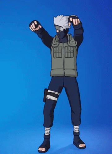 Naruto Shippuden Kakashi Hatake Fortnite Dance GIF