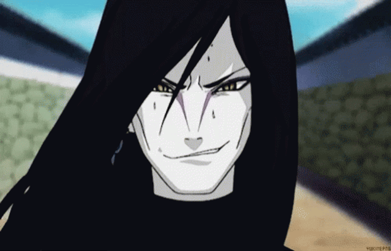 Naruto Shippuden Orochimaru Evil Smile GIF