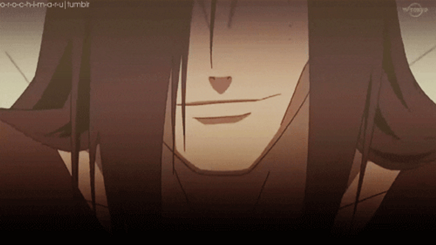 Naruto Shippuden Orochimaru Smirking Smile GIF