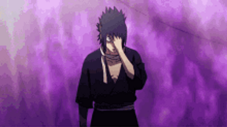 Naruto Shippuden Removed Mangekyou Sharingan Cover Sasuke Uchiha GIF