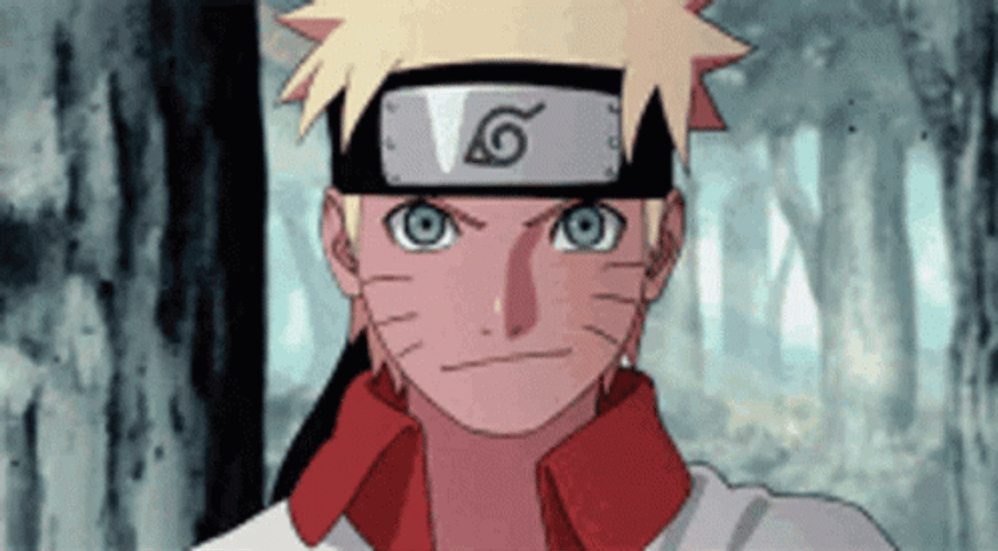 Naruto Smirk Winter Forest Background GIF
