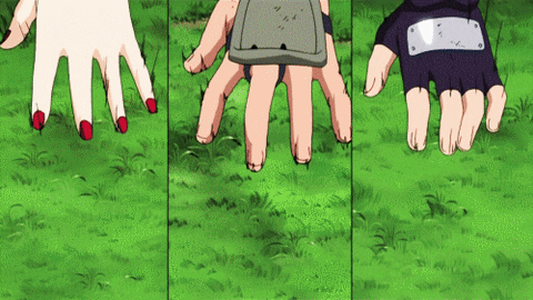 Naruto Three Legendary Sannin Fight GIF