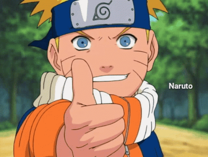 Naruto Thumbs-up Wink GIF