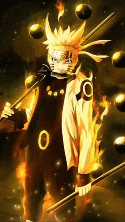 Naruto Uzumaki Celestial Realm Background GIF