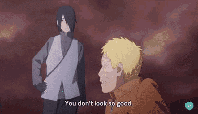 Naruto Vs Sasuke Don't Look So Good GIF