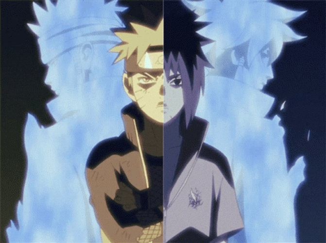 naruto shippuden sasuke vs naruto gif