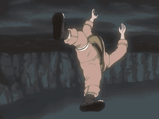 Naruto Vs Sasuke Vertical Fall GIF