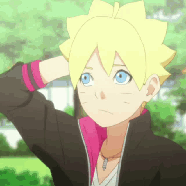 Naruto Worried Smile Thumbs Up Boruto Anime GIF