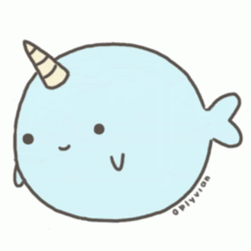 Narwhal With Unicorn Horn GIF