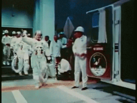 Nasa Apollo 11 Crew Vintage GIF