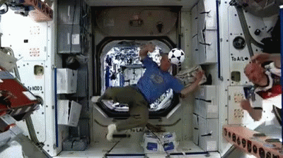 Nasa Astronauts Floating In International Space Station GIF