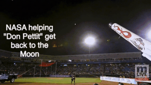 Nasa Helping " Don Petiti " Get Back To The Moon On A Baseball Field GIF