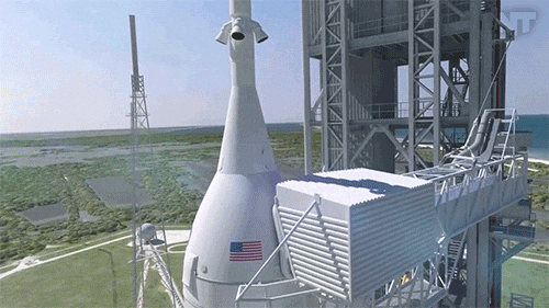 Nasa Launching Rocket In Daytime GIF