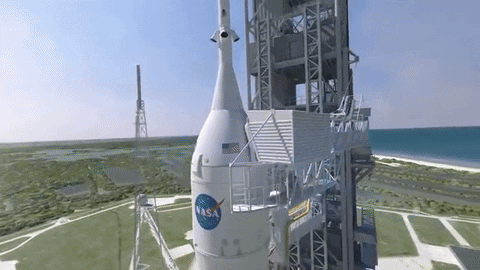 Nasa Rocket Top View GIF