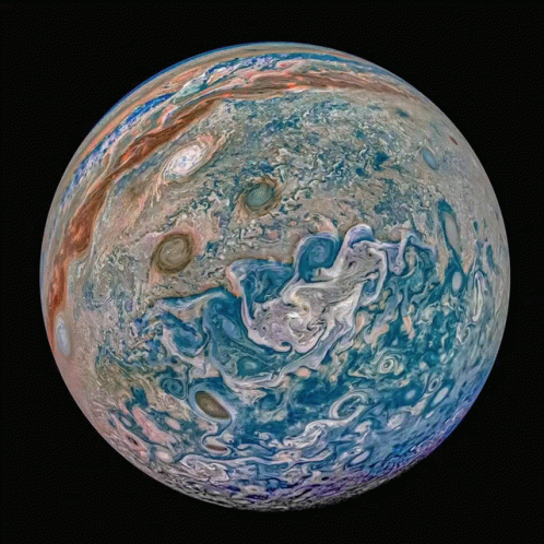 Nasa Space Probe Images Of Jupiter GIF