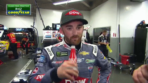 Nascar Car Racing Austin Dillon Drink GIF