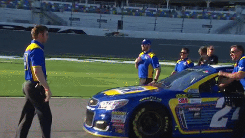 Nascar Car Racing Fist Bump GIF