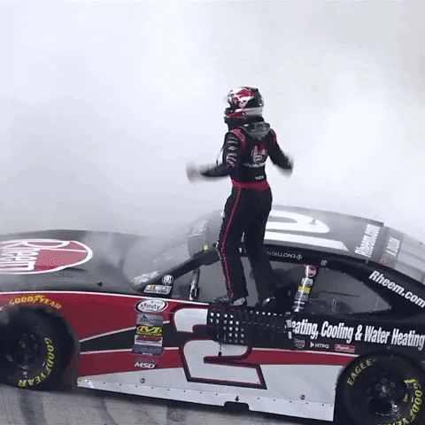 Nascar Car Racing Race Winner GIF