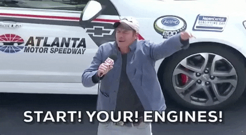 Nascar Car Racing Start Your Engines GIF