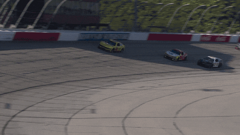 Nascar Crash Car Reversed GIF