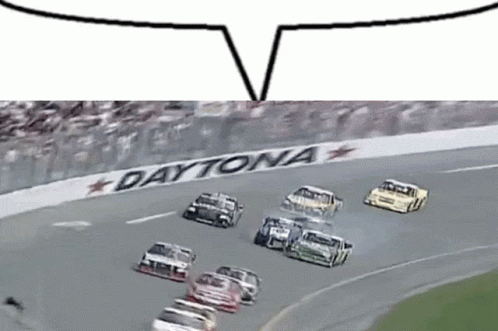 Nascar Crash Car Severely Damaged GIF