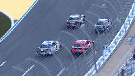 Nascar Crash Curving Point GIF