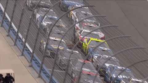 Nascar Crash On The Field Track GIF