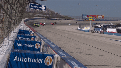 Nascar Crash Outbalanced Situation GIF