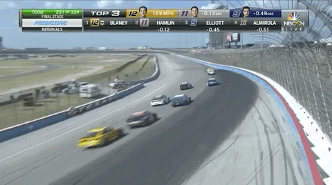 Nascar Crash Slightly Damage GIF