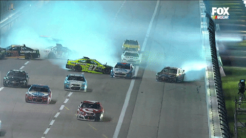 Nascar Cup Car Racing Crash GIF
