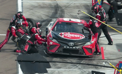 NASCAR Race Screenshot With Number 20 GIF