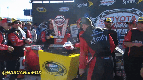 Nascar Sports Water Gun Fight GIF