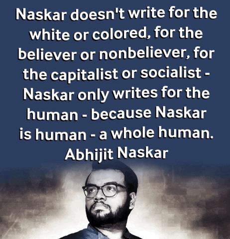 Naskar Doesn't Write For White, Colored, Believer, Nonbeliever GIF