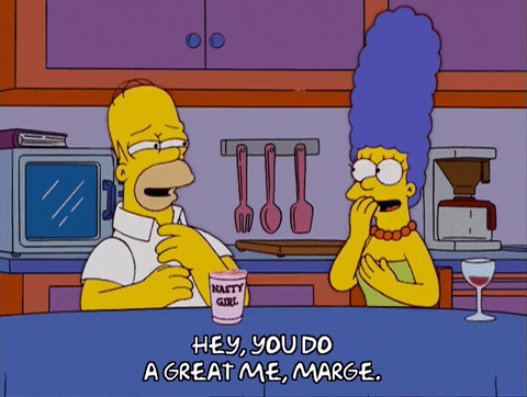 Nasty Girl Marge Simpson You're Great GIF
