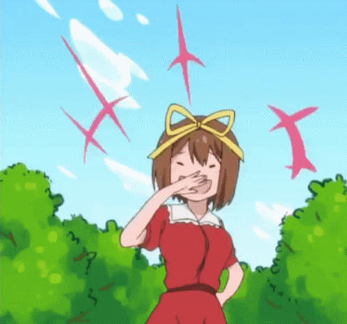 Nasuno Takamiya Anime Laughing Draw Away GIF