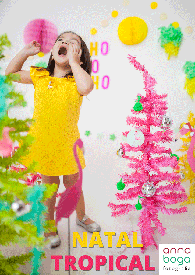 Natal Tropical Cute Girl GIF