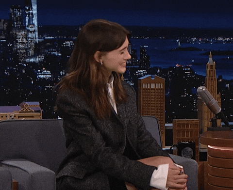 Natalia Dyer Oh Stop It You GIF