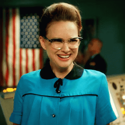 Natalie Portman With Glasses Smiling GIF
