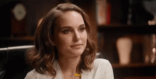 Natalie Portman Saying No GIF