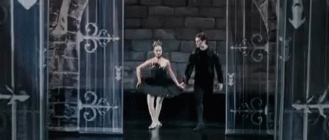Natalie Portman's Black Swan Dance Partner GIF