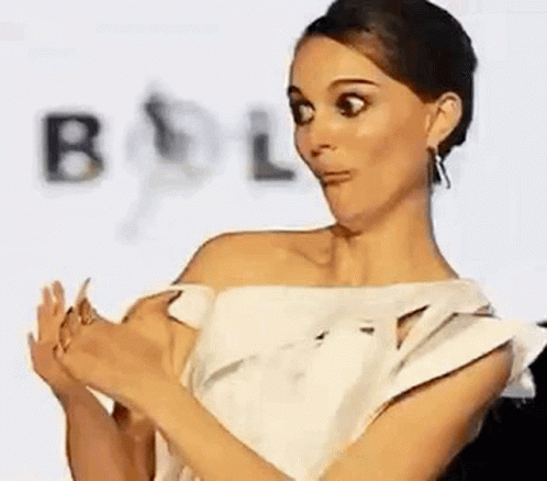 Natalie Portman Sarcastic Clap GIF
