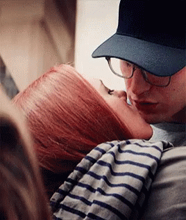 Natasha Romanoff Kissing Captain America GIF