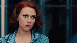 Natasha Romanoff Black Widow Piercing Eyes GIF