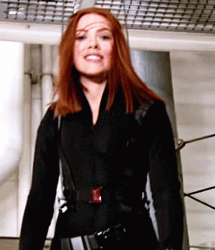 Natasha Romanoff Playful Demeanor GIF