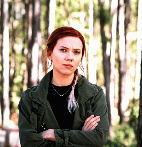 Passive Natasha Romanoff Crossed Arms GIF