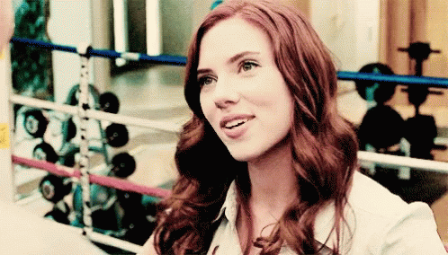 Pretty Natasha Romanoff Sweet Smile GIF