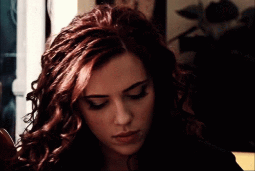 Natasha Romanoff Black Widow Gazing Up GIF