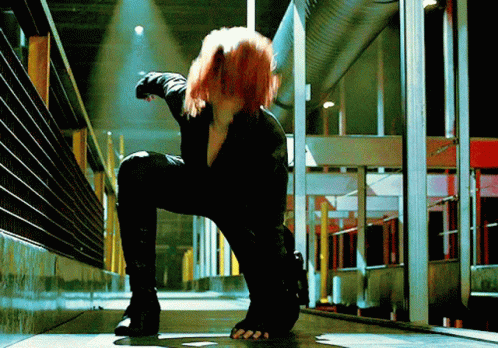 Natasha Romanoff Black Widow Hair Flip GIF