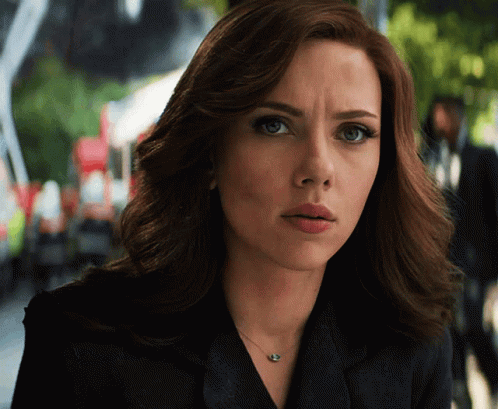 Natasha Romanoff Confused Stare GIF