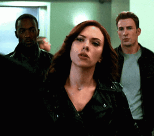 Natasha Romanoff Black Widow Walking Out GIF